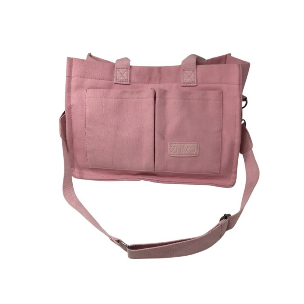 Women's ZHMO Pink Canvas Tote bag - Picture 2 of 16